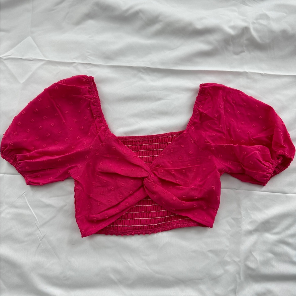 Pink Crop Top